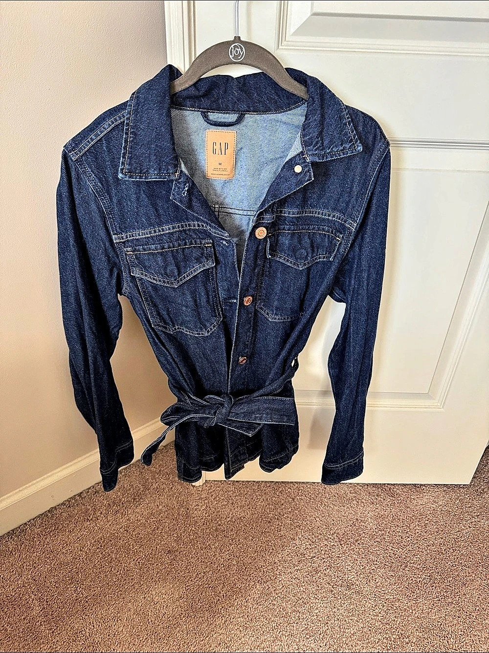GAP Denim Tie-Waist Jean Jacket
